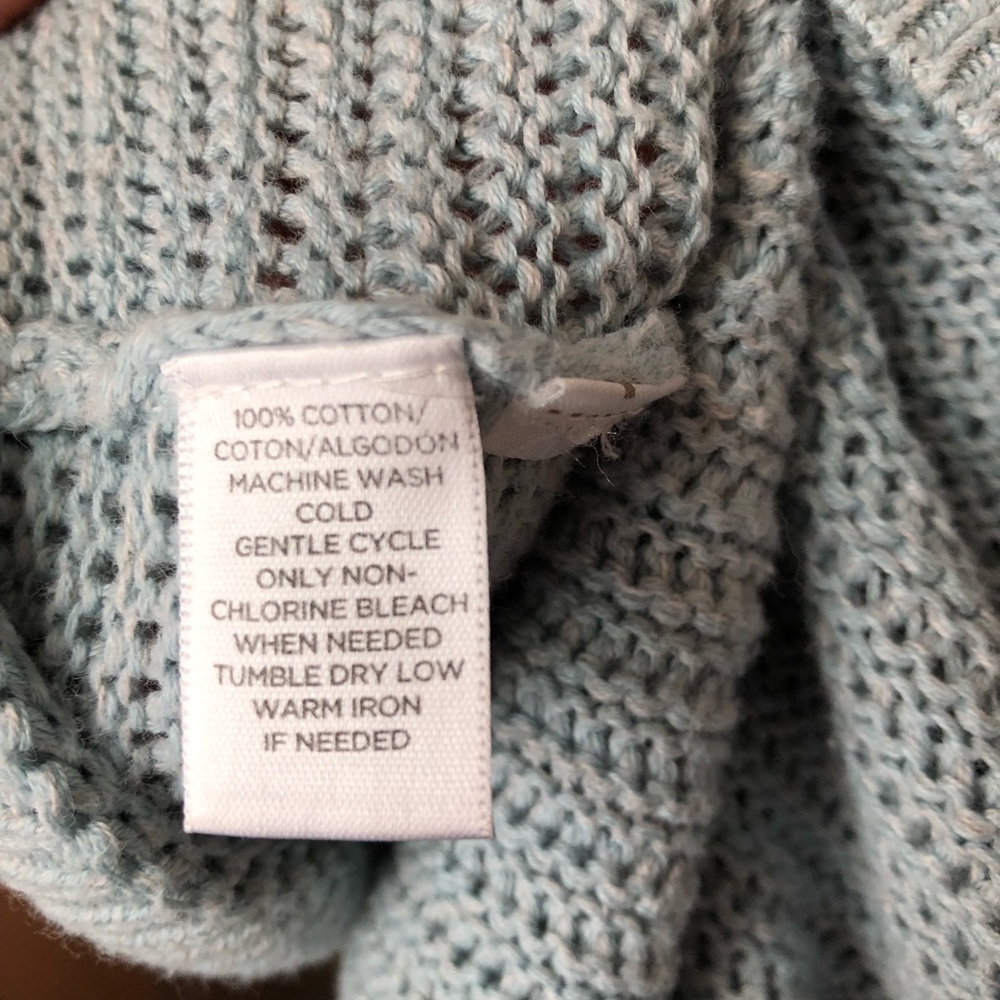 LOFT soft blue/gray sweater NWOT - Picture 5 of 5